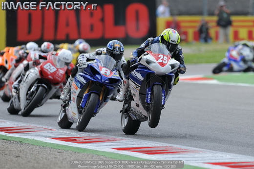 2009-05-10 Monza 2063 Superstock 1000 - Race - Gregg Black - Yamaha YZF R1